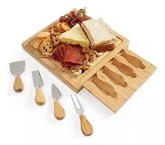Tabla Para Quesos De Madera Bambú KITCHENDELUXE