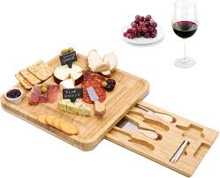 Tabla Para Quesos De Madera Bambú KITCHENDELUXE