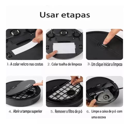 Robot Aspiradora Inteligente COMPACTA 3 En 1 PROCLEAN